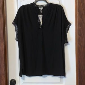NWT black Max Studio blouse